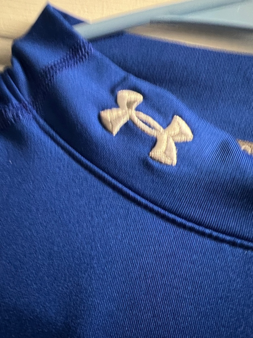 Under Armour Bright Blue Performance Long Sleeve Compression Shirt - Picture 2 of 3